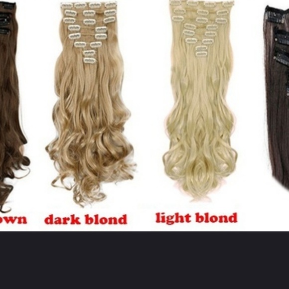 Hair ~ clip ins ***NEW 🙎 Straight & Curly - Picture 4 of 6